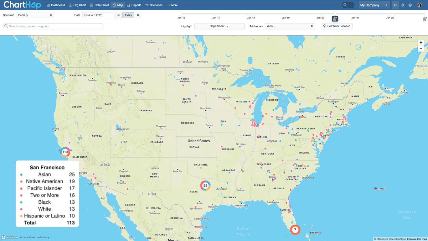 This is a sample map highlighted by race and ethnicity.
